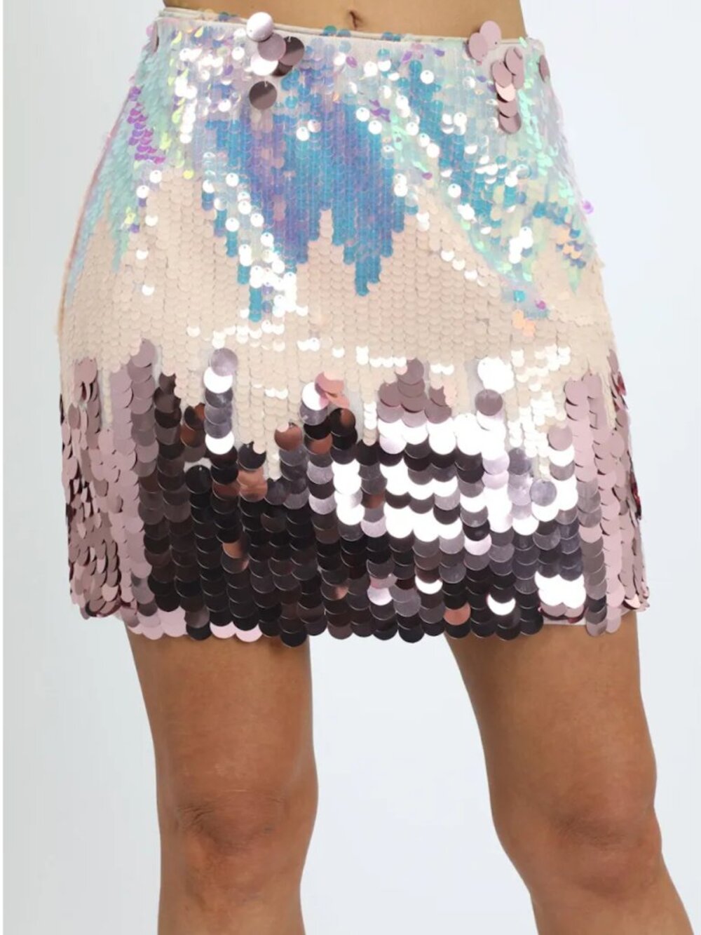 Adelyn Rae Bayley Paillette Mini Skirt